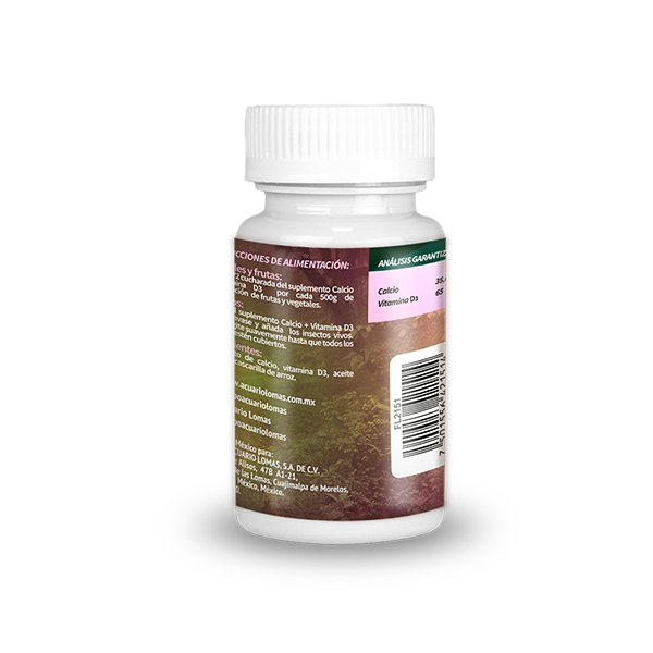 SUPLEMENTO DE CALCIO C/VITAMINA D3 P/REPTILES 135 G