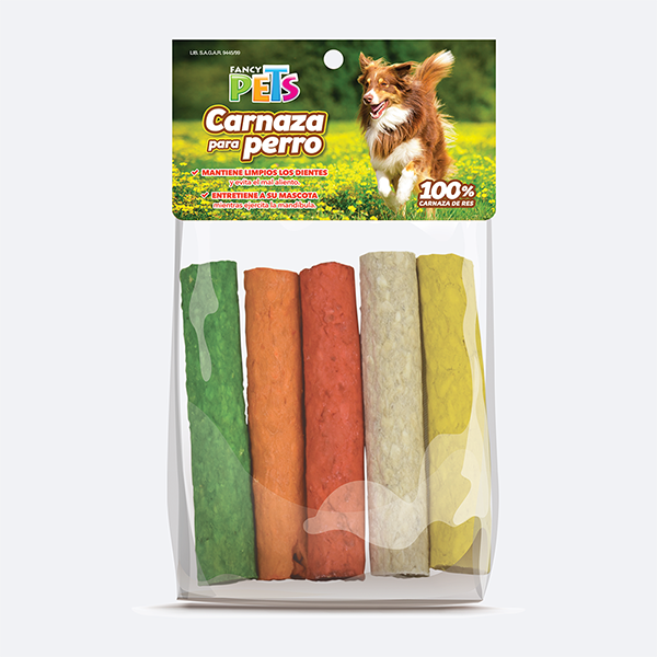PALITOS HUECOS DE CARNAZA DE COLORES 5 PZ
