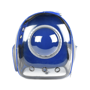 MOCHILA BURBUJA PARA MASCOTAS AZUL
