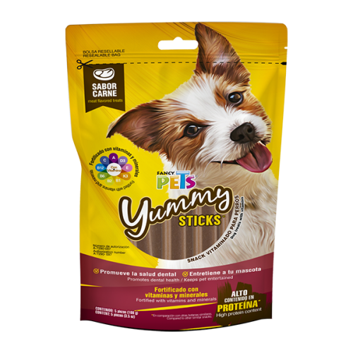 YUMMY STICKS CARNE 5 PZ - 100G