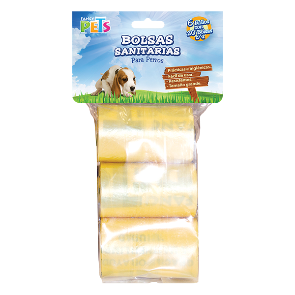 BOLSAS SANITARIAS 3 ROLLOS 60PZ