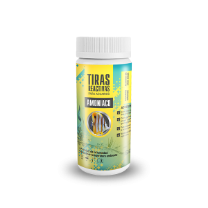 TIRAS REACTIVAS P/ACUARIO MEDICION AMONIACO - 50 TIRAS