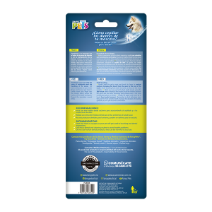 CEPILLO DENTAL PARA PERROS Y GATOS (DOBLE CABEZAL 360°)