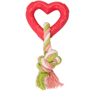 JUGUETE DE CAUCHO CORAZON CON CUERDA