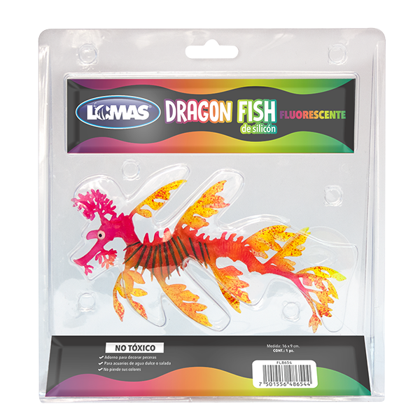 PEZ DRAGON FLUORESCENTE COLORES SURTIDOS