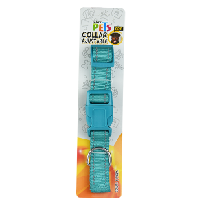 COLLAR GRANDE DE NYLON CON BANDAS REFLEJANTES