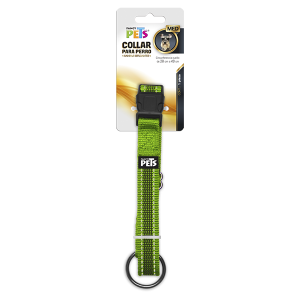 COLLAR MEDIANO CON ULTRA GRIP Y BANDAS REFLEJANTES VERDE