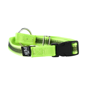 COLLAR MEDIANO CON ULTRA GRIP Y BANDAS REFLEJANTES VERDE