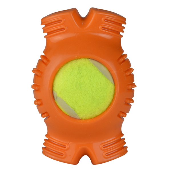 JUGUETE HUESO CON PELOTA DE TENIS