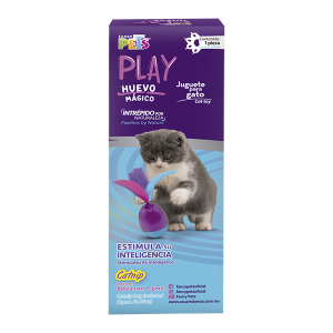 JUGUETE HUEVO MAGICO CON CATNIP PARA GATO PLAY
