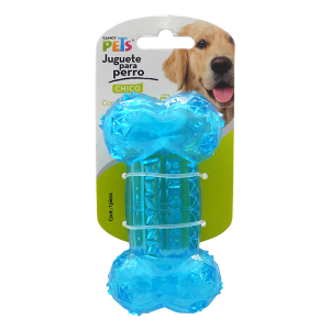 JUGUETE HUESO PRISMA CHICO CON SONIDO