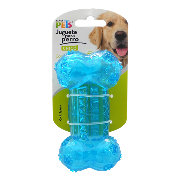 JUGUETE HUESO PRISMA CHICO CON SONIDO