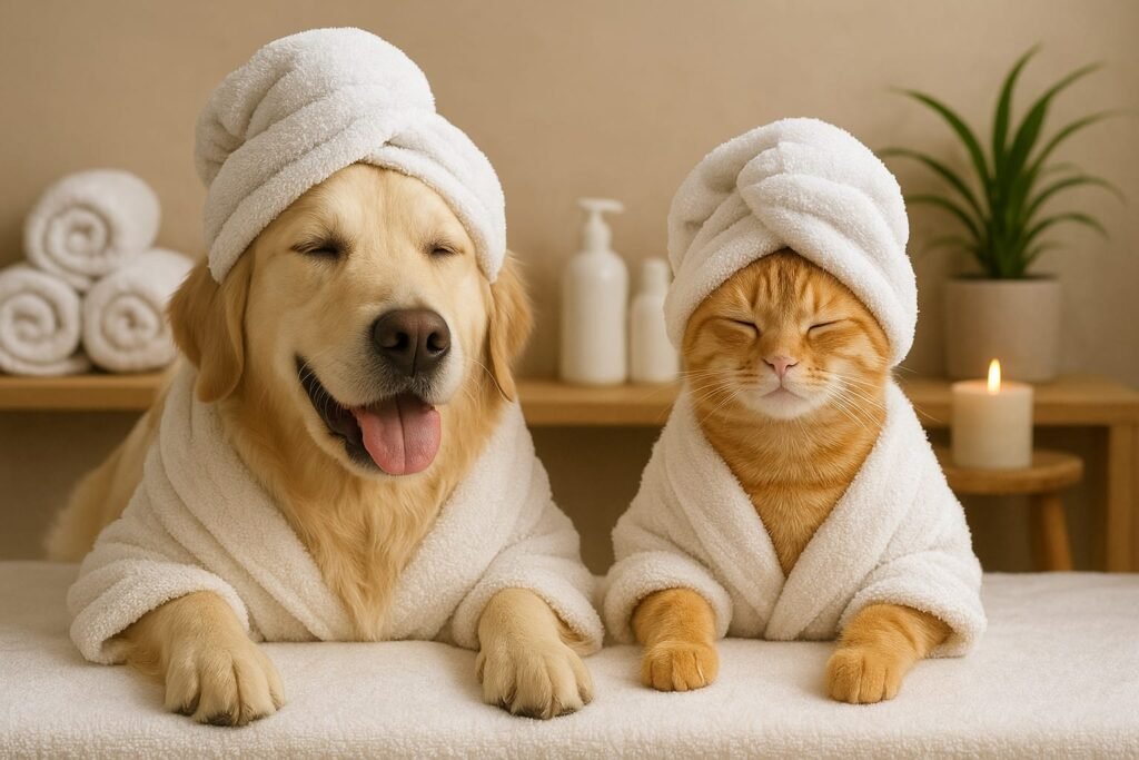 Perro y gato en SPA – cada cuánto bañar a tu perro en Santa Fe CDMX