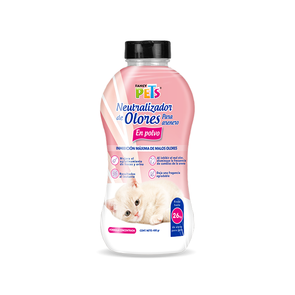 NEUTRALIZADOR DE OLORES EN POLVO P/ARENERO 400 GR