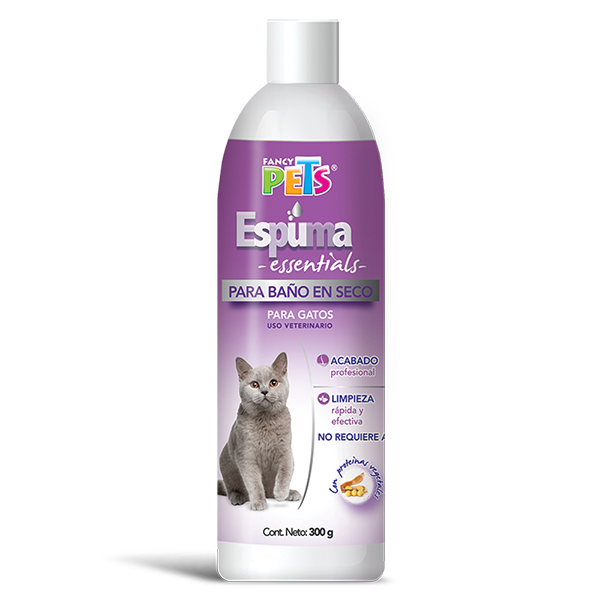 ESPUMA P/BAÑO EN SECO P/GATOS ESSENTIALS 300 G.
