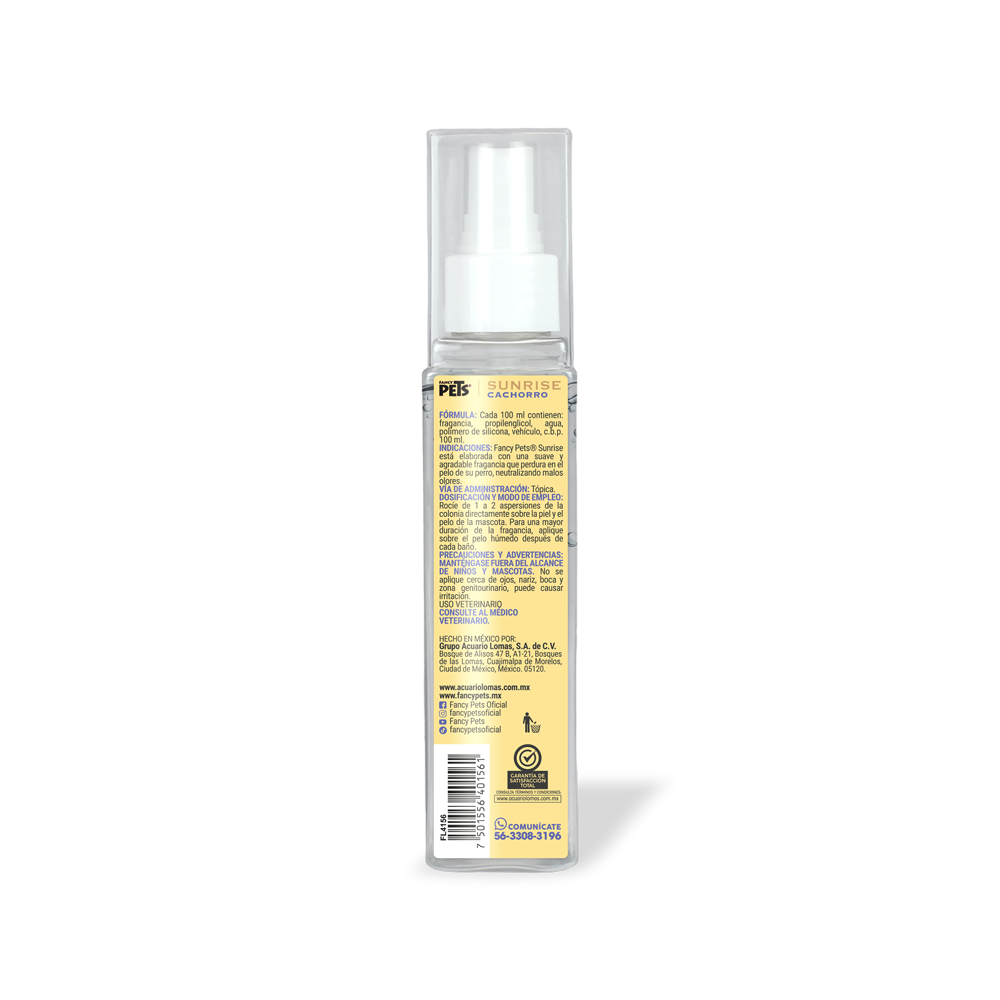 COLONIA PREMIUM P/ PERRO CACHORRO SUNRISE 140 ML