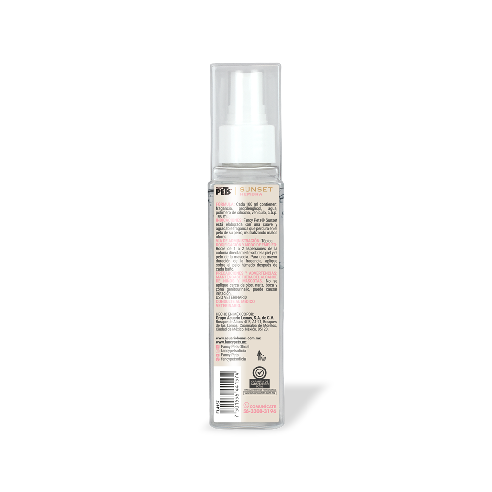 COLONIA PREMIUM P/ PERRO HEMBRA SUNSET 140 ML