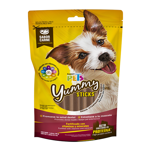 YUMMY STICKS CARNE 5 PZ - 100G