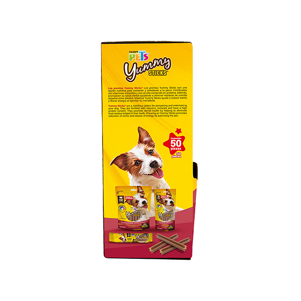 YUMMY STICKS CARNE 50 PZ - 1 KG