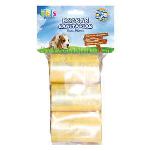 BOLSAS SANITARIAS 3 ROLLOS 60PZ