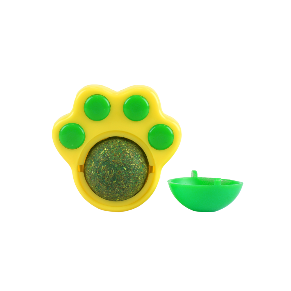 JUGUETES C/BOLA DE CATNIP P/GATO 2 PZAS