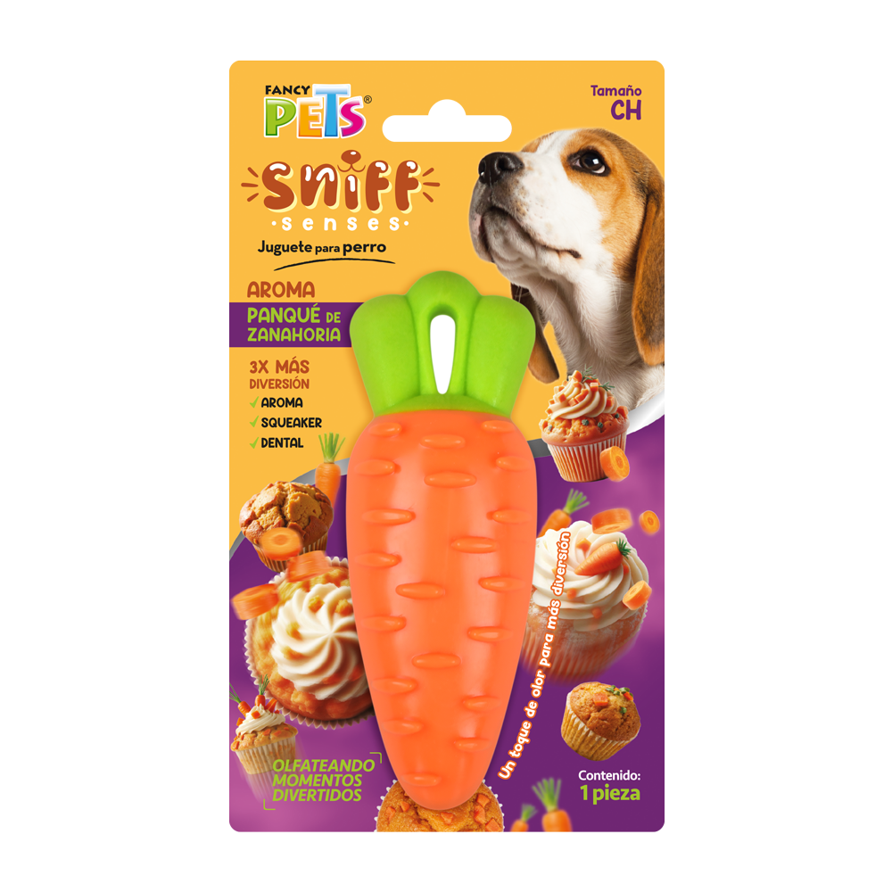 JUGUETE ZANAHORIA C/AROMA SNIFF CH