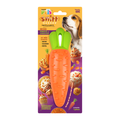 JUGUETE ZANAHORIA C/AROMA SNIFF GDE