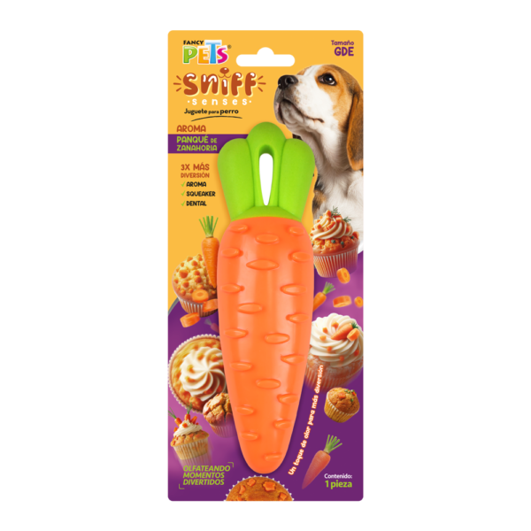 JUGUETE ZANAHORIA C/AROMA SNIFF GDE