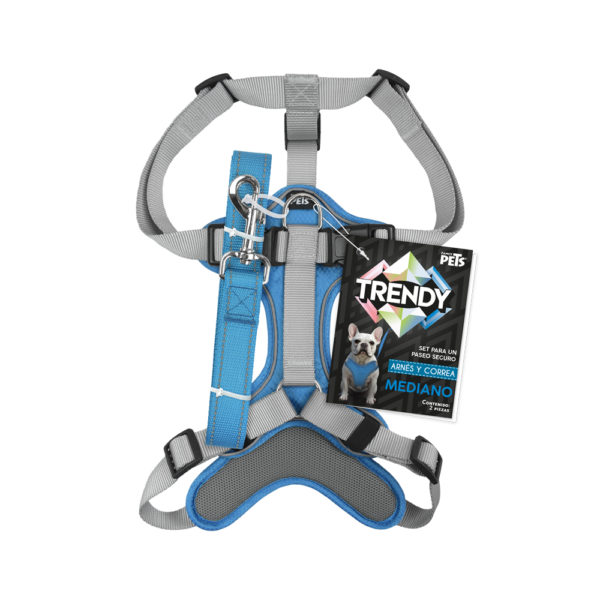 SET ARNES Y CORREA TRENDY MED AZUL