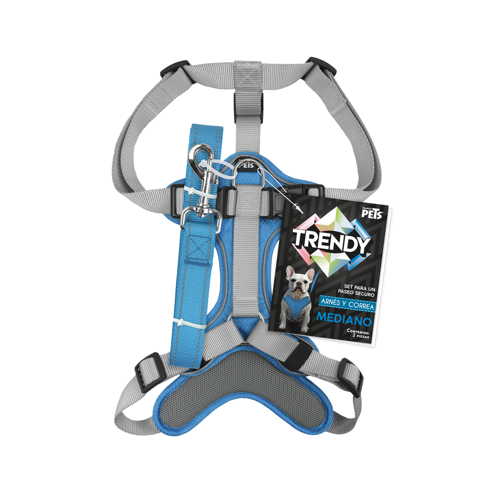 SET ARNES Y CORREA TRENDY MED AZUL