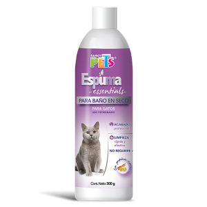 ESPUMA P/BAÑO EN SECO P/GATOS ESSENTIALS 300 G.