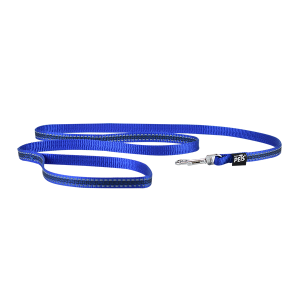 CORREA EXTRA CHICA CON ULTRA GRIP Y BANDAS REFLEJANTES AZUL