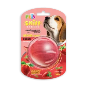 Juguete Pelota con Aroma Fresa Sniff para Perro Fancy Pets