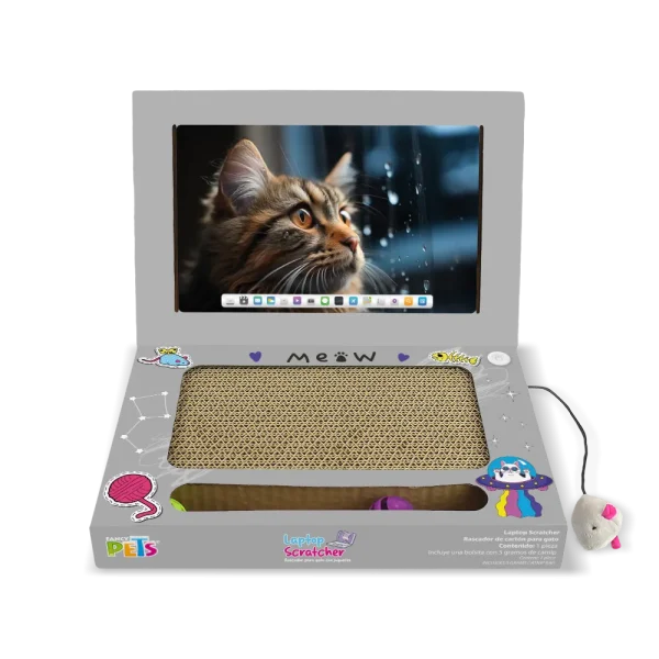 Rascador para Gato con Juguete Laptop 33 cm Fancy Pets
