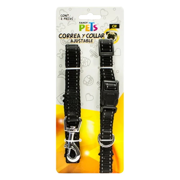 Collar con Correa y Bandas Reflejantes Chico Fancy Pets - vista 1