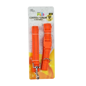 Collar con Correa y Bandas Reflejantes Mediano Fancy Pets - vista 1